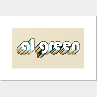 Al Green - Retro Rainbow Letters Posters and Art